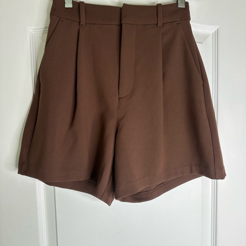 Abercrombie & Fitch High Waist Brown Shorts